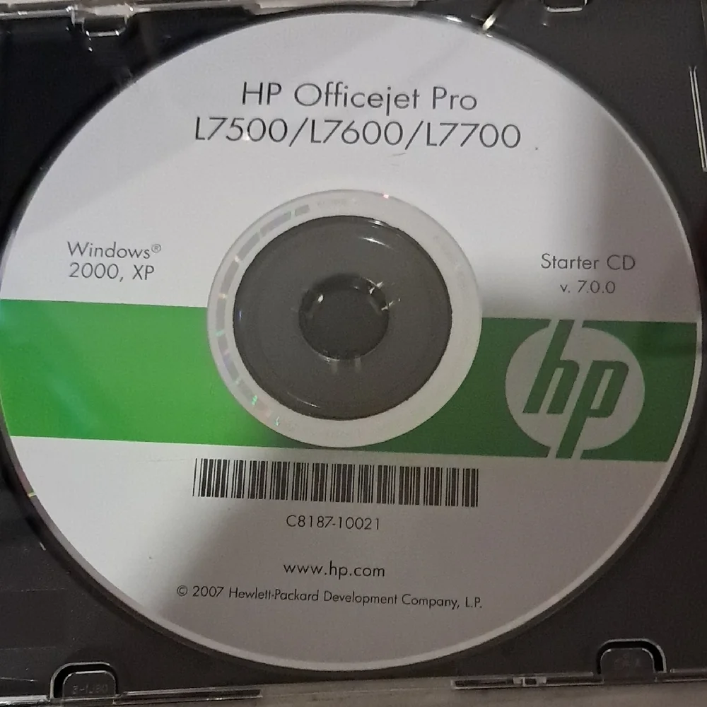 HP Software and Driver CD Collection - Black, Green, Purple